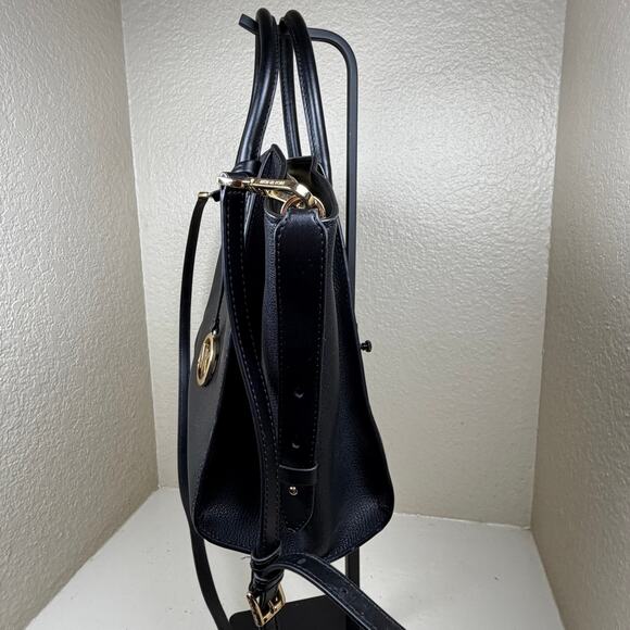 Michael Kors Avril Large Pebbled Leather Top-Zip Satchel in black w/COA - Picture 14 of 14